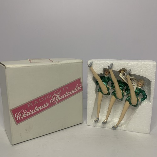 Radio City Weihnachten spektakuläre Rocketten Ornament 3 Kick in grün 2004