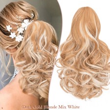 Clip in Klammer Pferdeschwanz Haarteil Zopf Haarverlängerung Ponytail Extensions