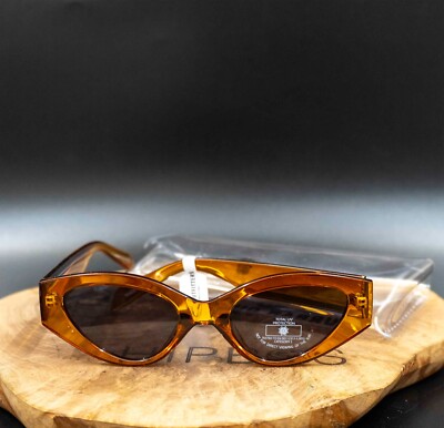 Urban Outfitters Damen Sonnenbrille Cateye braunes Gestell schwarze Gläser