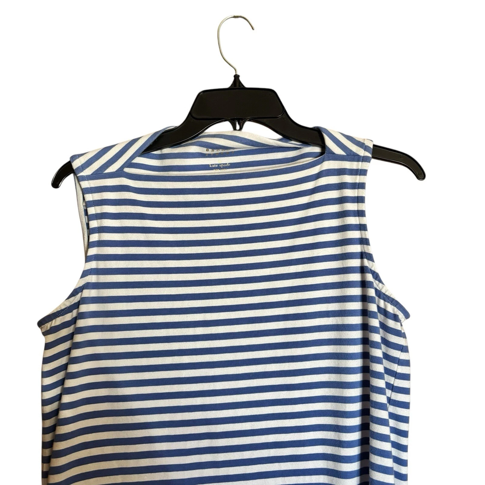 Abito tubino Kate Spade Broome Street donna piccolo blu bianco righe scollo barca