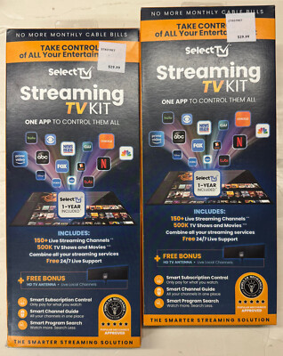 2/$19.99 SelectTV ''Streaming TV Kit'' HD TV Antenna