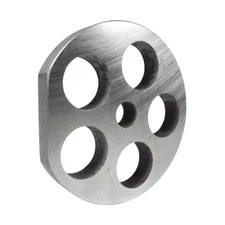 Grinder Plate #12 - 3/4 Hole w/ 1 Flat Edge