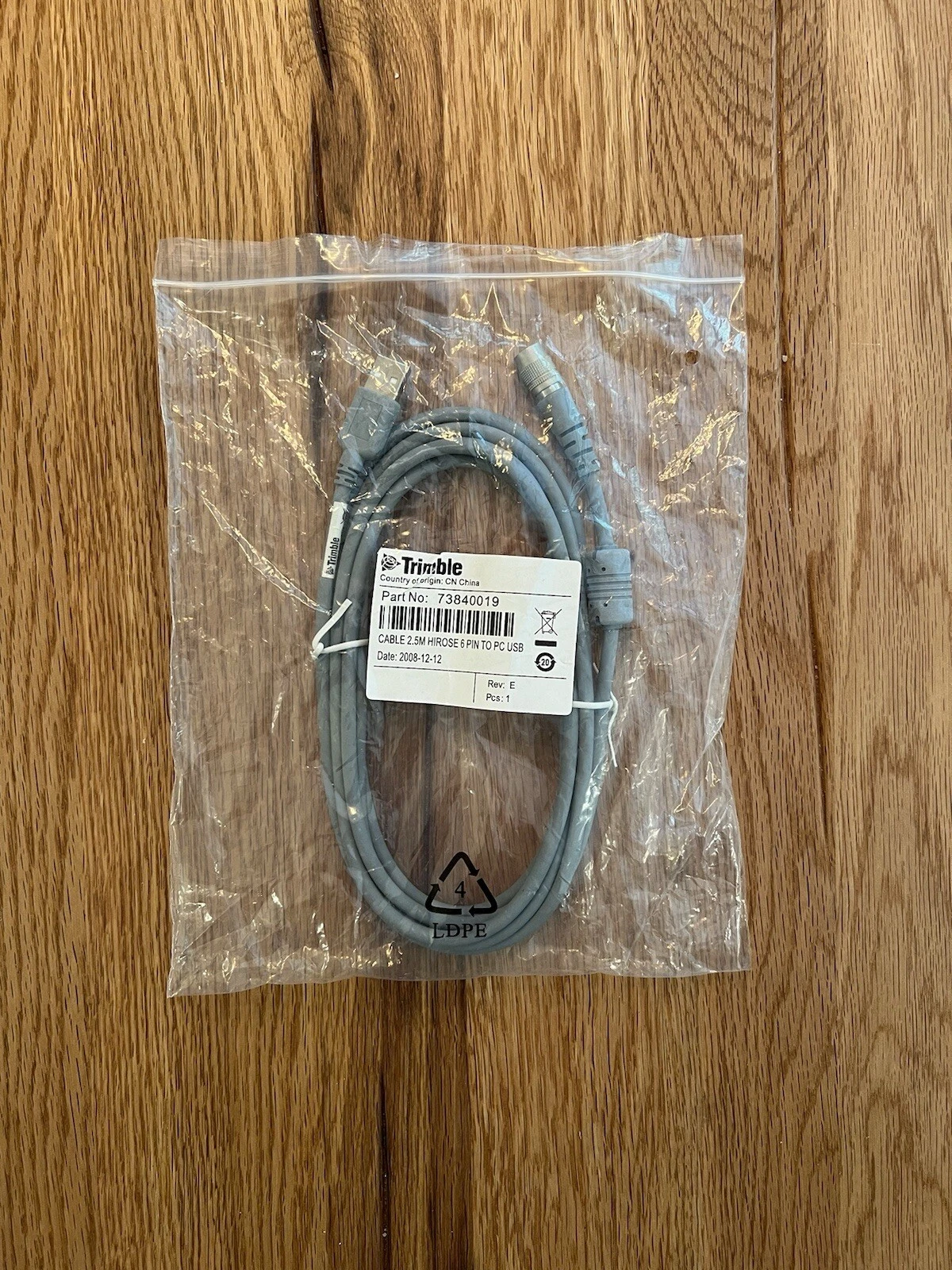 Trimble 2.5m Hirose 6-Pin To PC USB Cable 73840019 S Series Instruments - New