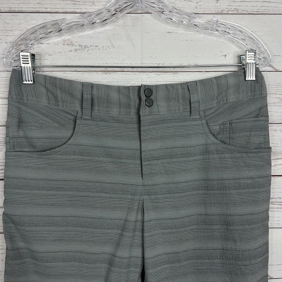 Pantalones Cortos Largos Horny Toad Para Mujer Acuífero Bragas Talla 4 Gris Secado Rápido Foto 2 de 4