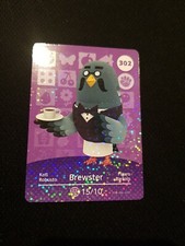 BREWSTER ANIMAL CROSSING AMIIBO SERIES 4 CARD #302 TRACKED AU POST geniuine