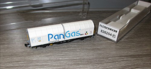 Fleischmann N 826254 PanGas Schiebewandwagen, Gatt: Hbbillns, SBB Cargo _ N1207 | Zustand: Neu