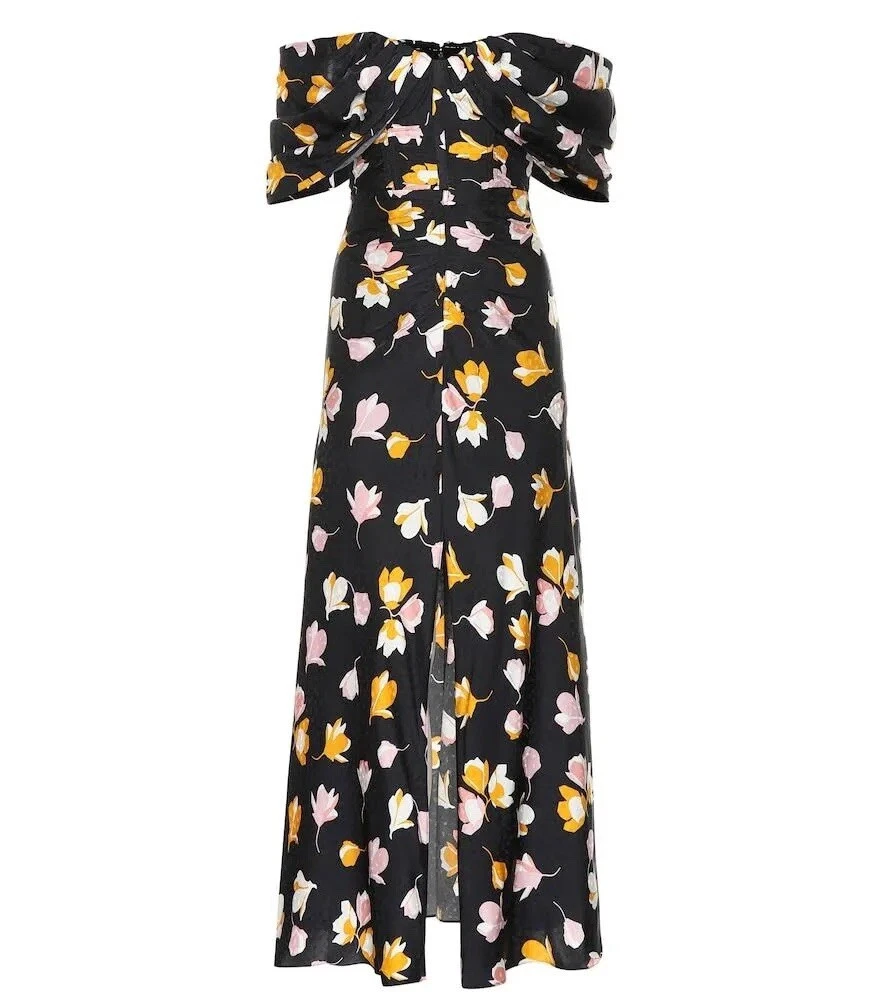 green emerald velvet dress Ulla Johnson UJ x Lee Krasner Hartigan Portrait in Green Mini Dress, Mltpat, Women's, 0, Cocktail & Party Wedding Guest Dresses Mini Dresses main image 1