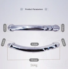 Double Ended Stainless Steel G-point Wand Massage Stick Pure Metal Handheld