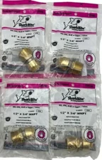 4- SharkBite U115LFZ 1/2" X 3/4" MNPT Push-To-Fit Male Adapter Brass Fitting PEX