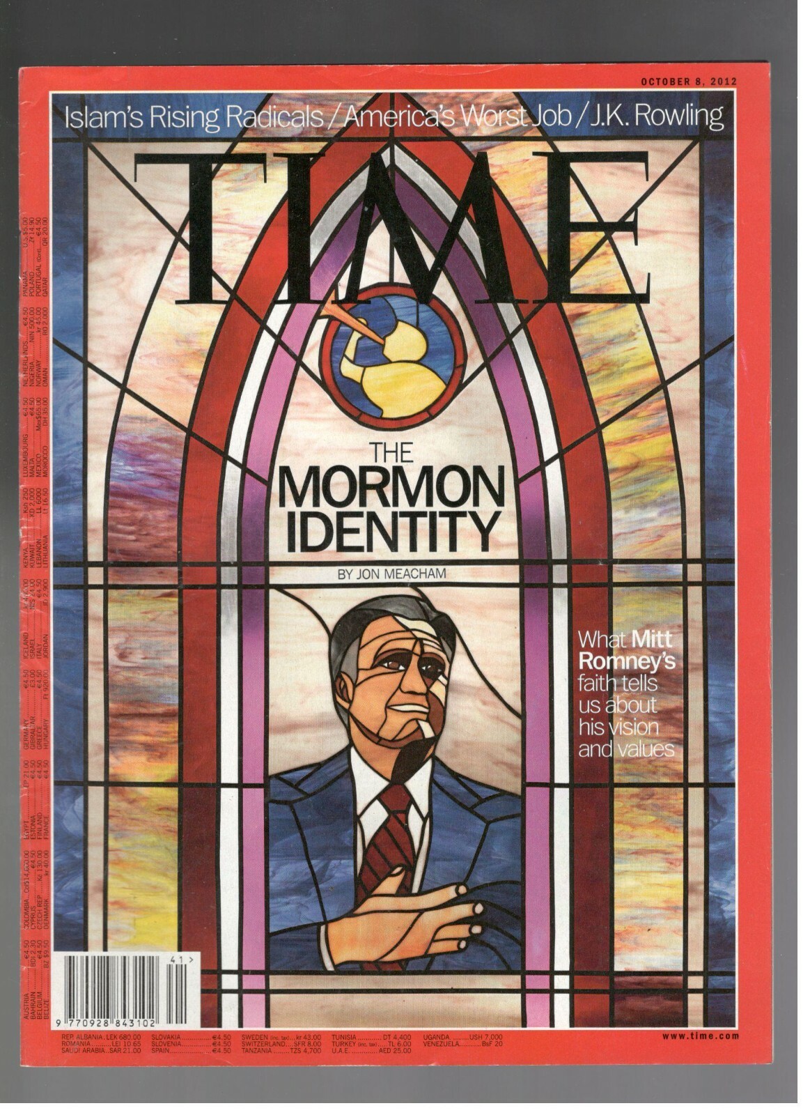 Time Magazine October 8, 2012 The Mormon Identity Mitt Romney