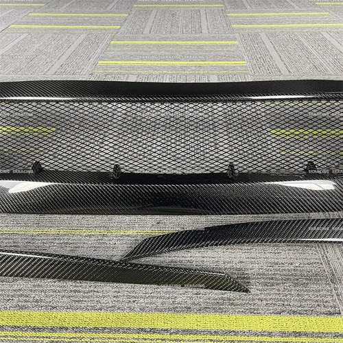 Fits For Honda Civic FK8 FC1 FK7 Real Carbon Fiber Front Center Mesh Grille Trim - Picture 9 of 37