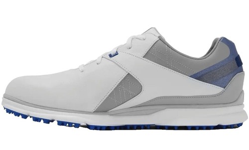 FootJoy Flex Aurora Men's Golf Shoes, White/Indigo/Lagoon, 8