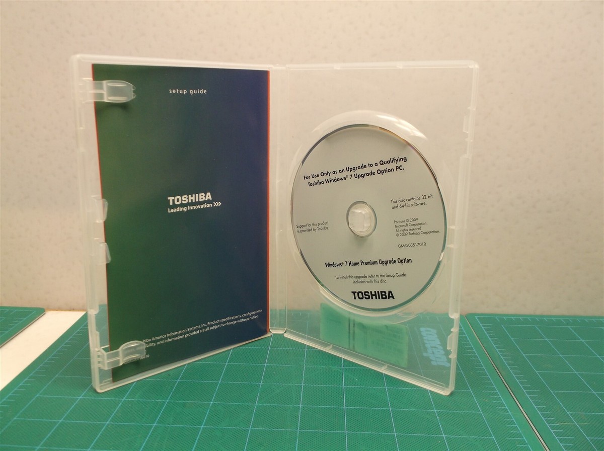 TOSHIBA RECOVERY DVD DISK FOR WINDOWS 7 32/64 BIT PC COMPUTER