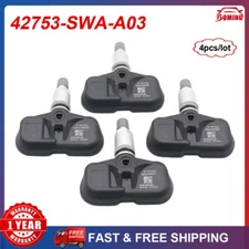 4pcs New TPMS Tire Pressure Sensor For Honda CR-V 42753-SWA-A02 42753-SWA-A03