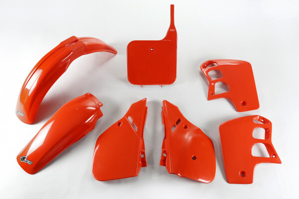 Set Plastics Motorradverkleidungen Honda Cr 500 1989 - 1990,Orange Ufo Plast ÄRa-image