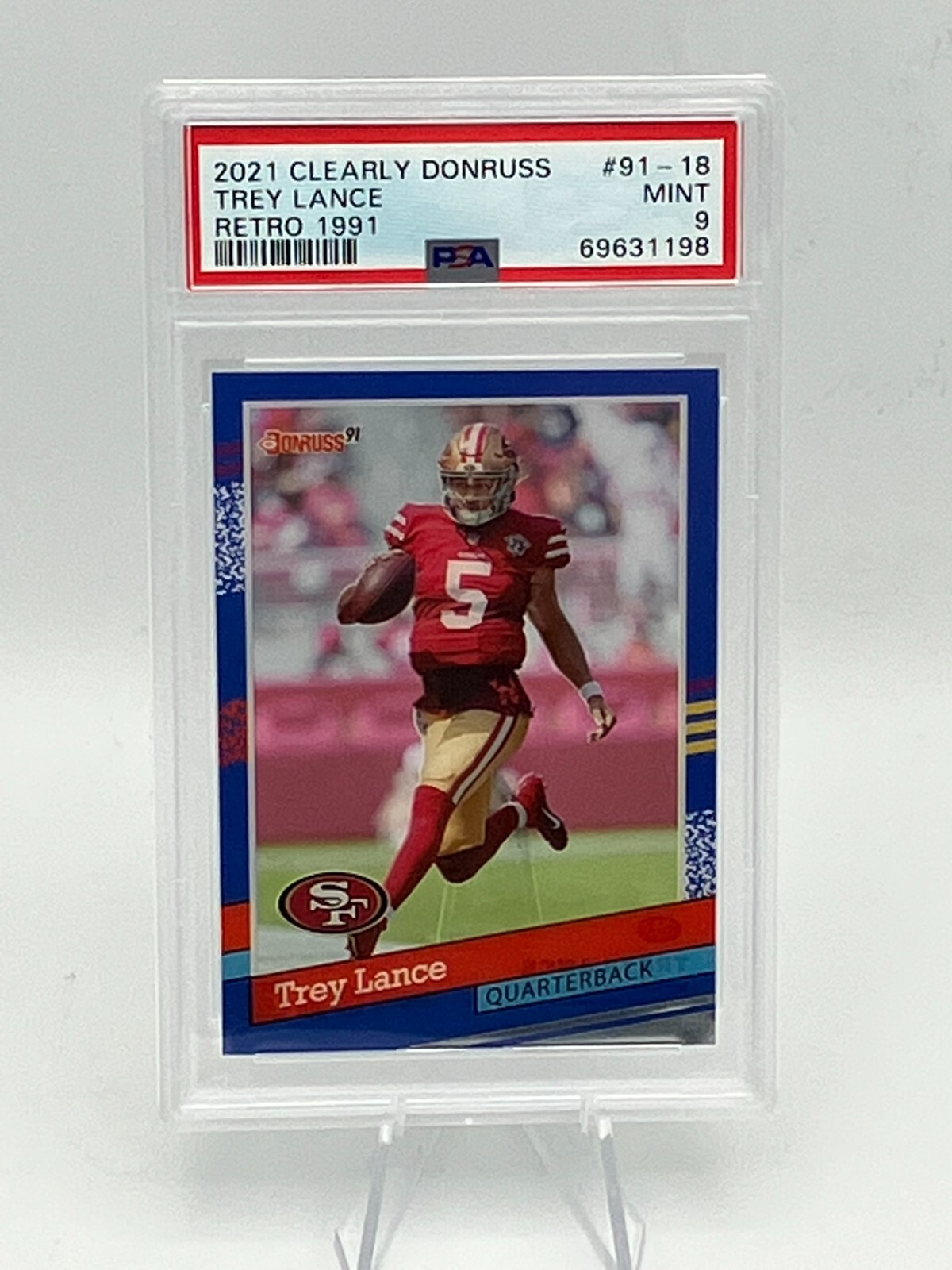 Trey Lance Panini Clearly Donruss Retro 1991 #9118 Base