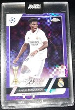 2022-23 Topps Chrome UEFA Aurelien Tchouameni Purple X-Fractor /3 Real Madrid