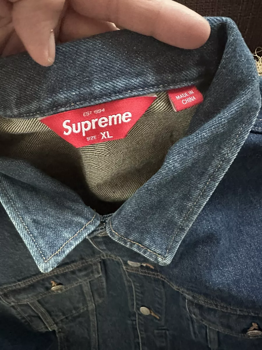 クリアランス純正 Supreme Shibori Denim Trucker Jacket L ...