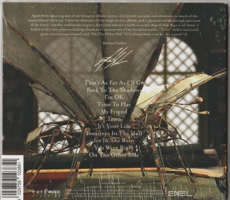 Saga - CD - Trust - 2022 - Digipak - NEUWARE! - Bild 2 von 2