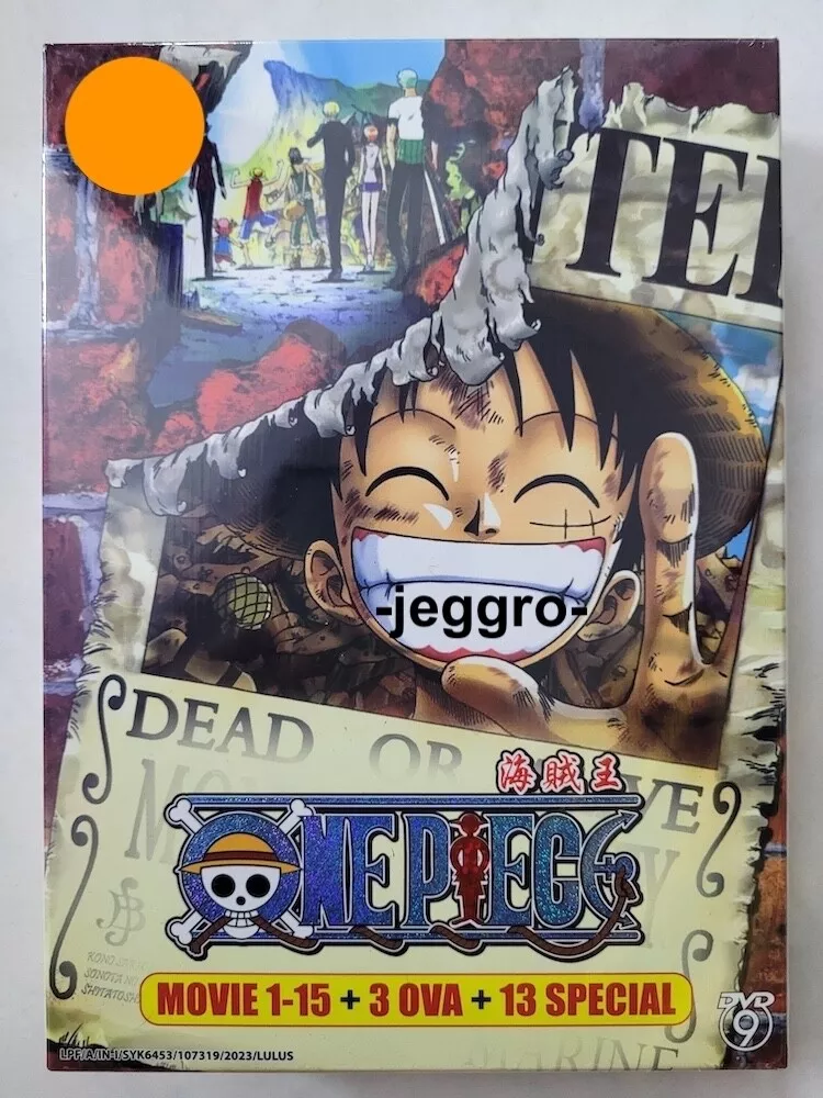 One Piece Film Collection (Movie 1-15 + 3 OVA + 13 Special) ~ All Region ~  DVD ~