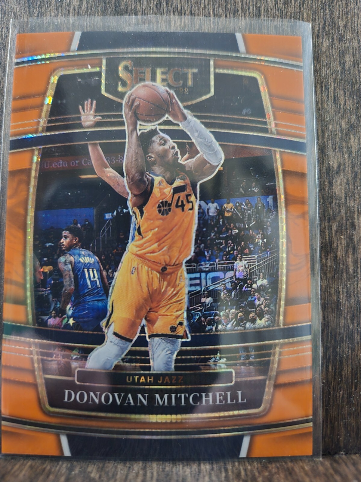 2021-22 Panini Select FOTL Orange Pulsar Prizm Donovan Mitchell #D/ 15 Rare SP
