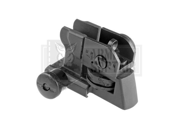 Aps Tacca Di Mira Posteriore Asg Modello Lets Tactical M4 M16 Nera Softair-image