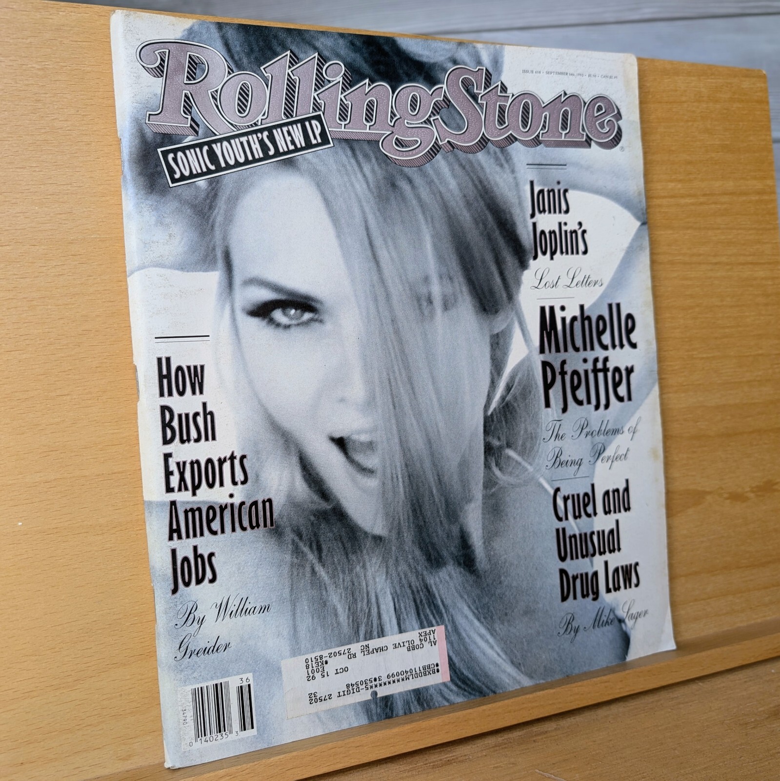 Rolling Stone Magazine Issue 638 September 3 1992 Michelle Pfeiffer