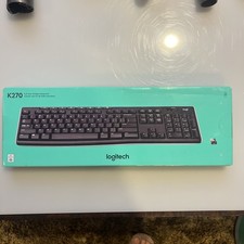 Logitech Full Size Wireless Keyboard K270 - Factory Sealed