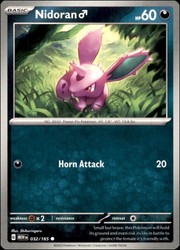 Nidoran M 032/165 Scarlet & Violet 151 Common