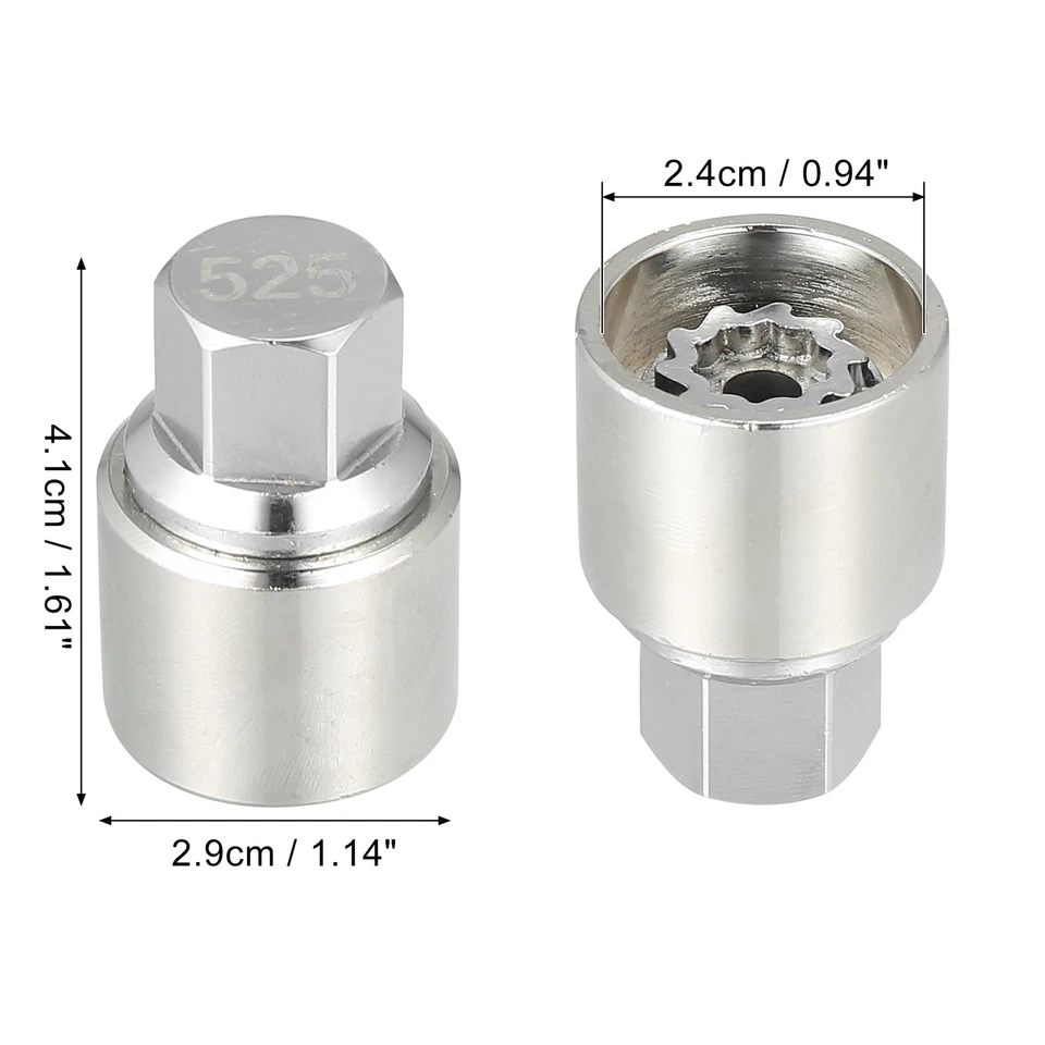 Llave de extracción de tornillo antirrobo tuerca de bloqueo de rueda 525 para Volkswagen Scirocco Foto 4 de 4