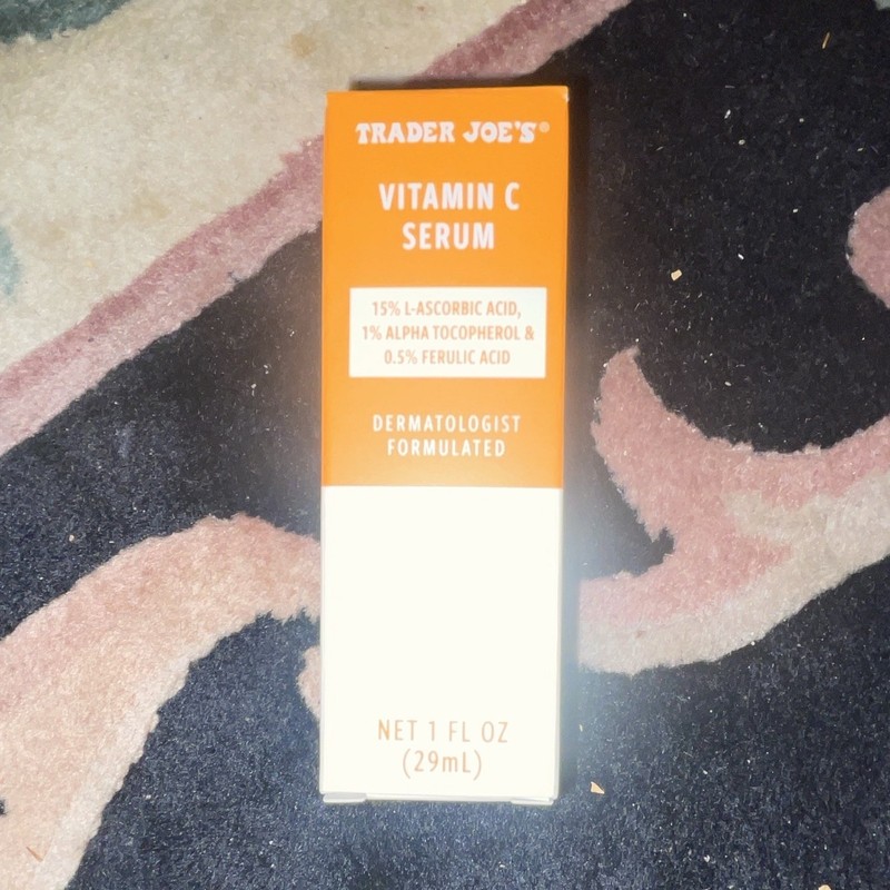 Trader Joe's Vitamin C Face/Neck/Chest Serum 1 fl oz w/ Ferulic & E