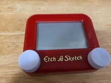 Pocket Etch A Sketch Mini Small Toy Red Color Spin Master Retro-4In