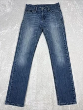 Levis 511 Jean Mens 30X32 (29X30) Blue Slim Straight Mid Rise Med Wash Stretch