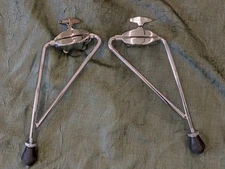 Vintage 1970's Sonor Phonic Bass Drum Legs Spurs Pair & Mounting Brackets 