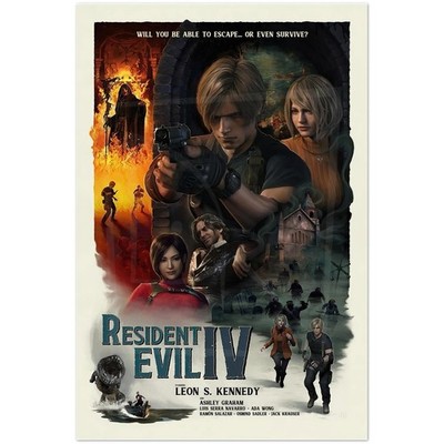 Resident Evil IV Leon Kennedy Movie Poster