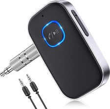 COMSOON Bluetooth Receiver for Car Noise Cancelling 3.5mm AUX Black