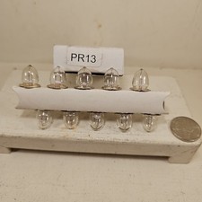 Lot Of 10 Vintage General Electric GE Miniature Lamp Light Bulbs PR-13 4.75 Volt