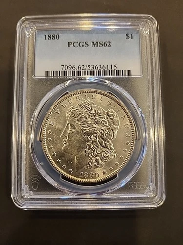 1880 Morgan Silver Dollar MS62 PCGS Certified