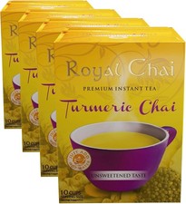 Royal Chai, Unsweetened, Turmeric, Pack of 40 Sachets