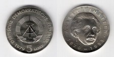 DDR 5 Mark 1979 Albert Einstein #80