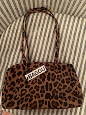 NWT Authentic BAGGU Leopard Bowler Shoulder Bag SOLD OUT