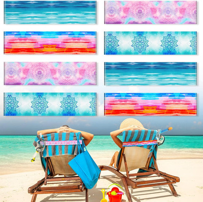Große Handtuchbänder für Strandkörbe, 40 x 5 cm, Kreuzfahrt-Handtuch-Clips für L