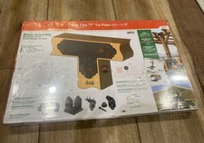 OWT Lite Laredo Sunset 5 in. 12-Gauge Black Galv. St. T-Tie Wood Connector Plate
