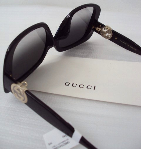 NEW TAG! GUCCI GG1029SA BLACK W/ GRADIENT GREY LENS OVERSIZED SUNGLASSES $500 thumbnail 5