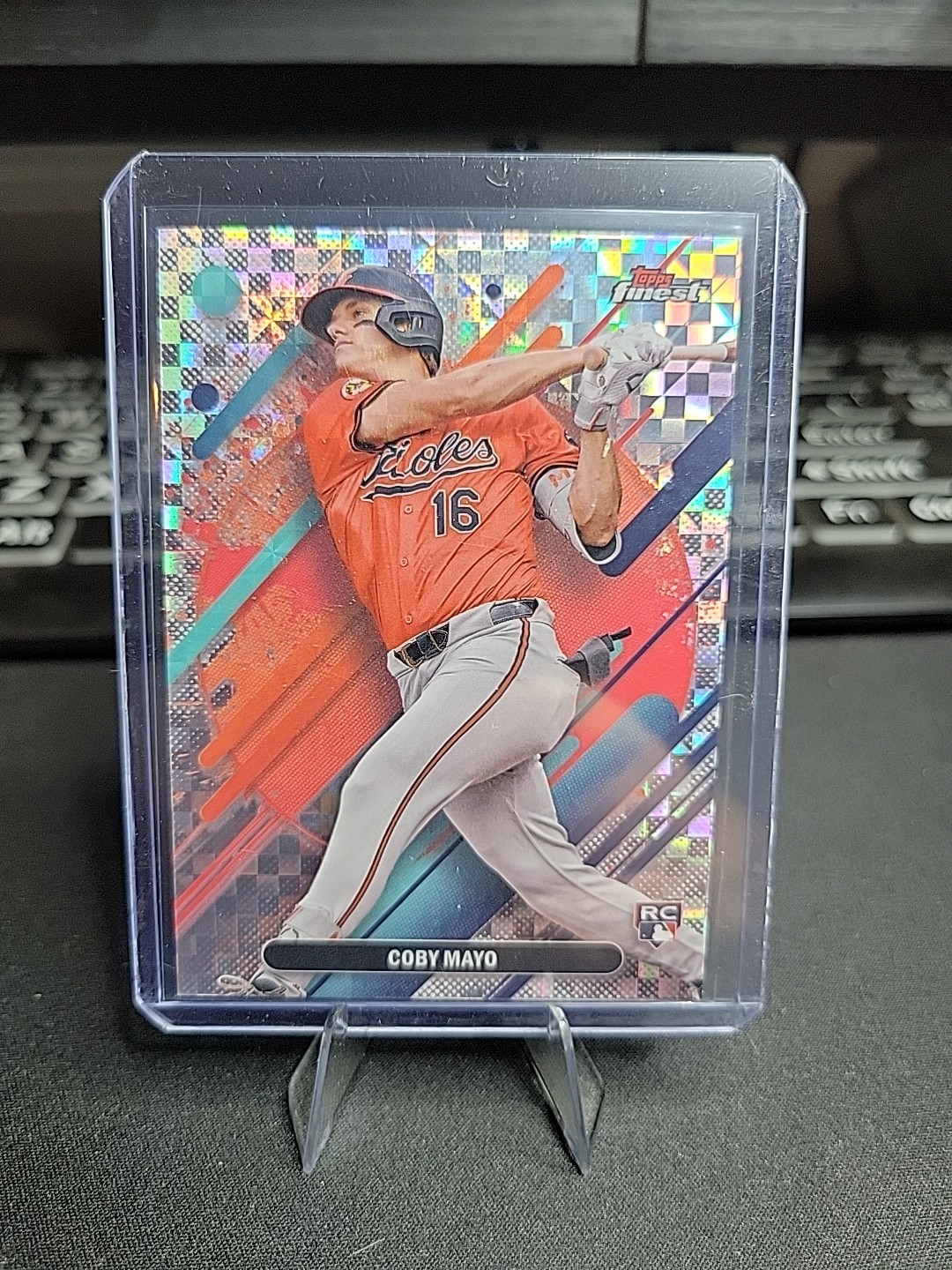 Coby Mayo 2025 Topps Finest RARE Checkerboard Rookie RC #255 Baltimore Orioles