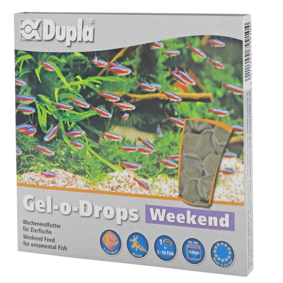 Dupla Zierfischfutter Gel-o-Drops Weekend 12 x 2 g Fischfutter Wochenende Futter