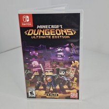 Minecraft Dungeons Ultimate Edition Nintendo Switch OEM CASE ONLY No Game Cart