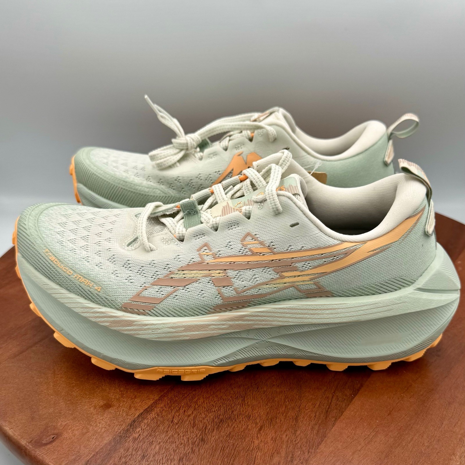 Asics Trabuco Max 4 Trail Running Sneakers Cream Dusty Steppe Womens 8.5 Pastel thumbnail 5