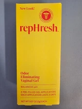 RepHresh Vaginal Gel Personal Lubricant PH Balancing Gel 4 PreFilled Applicators