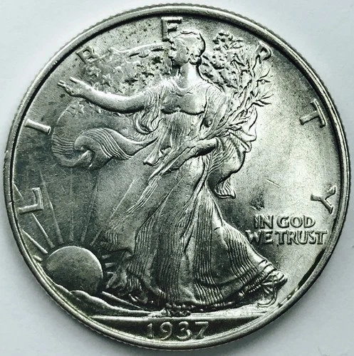 1937 WALKING LIBERTY HALF DOLLAR! GEM BU+++! STUNNING! GORGEOUS! WOW! NR #P1957